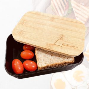 Brotzeitbox / Brotdose / Bento-Box / Lunchbox inkl. Wunschgravur